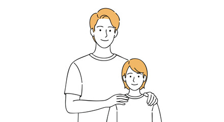 Caring father embraces child with pride and love, creating a heartwarming moment of connection and support