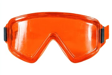 Bright orange safety goggles designed for protection during industrial activities feature a sleek ergonomic design that enhances visibility while ensuring user comfort and security in demanding