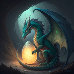 dragon on the moon