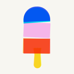 Ice-Cream Risograph Illustration