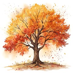 Fototapeta premium autumn tree 