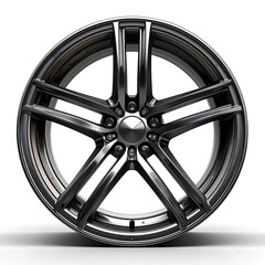 Obraz premium Dark alloy wheel, studio shot