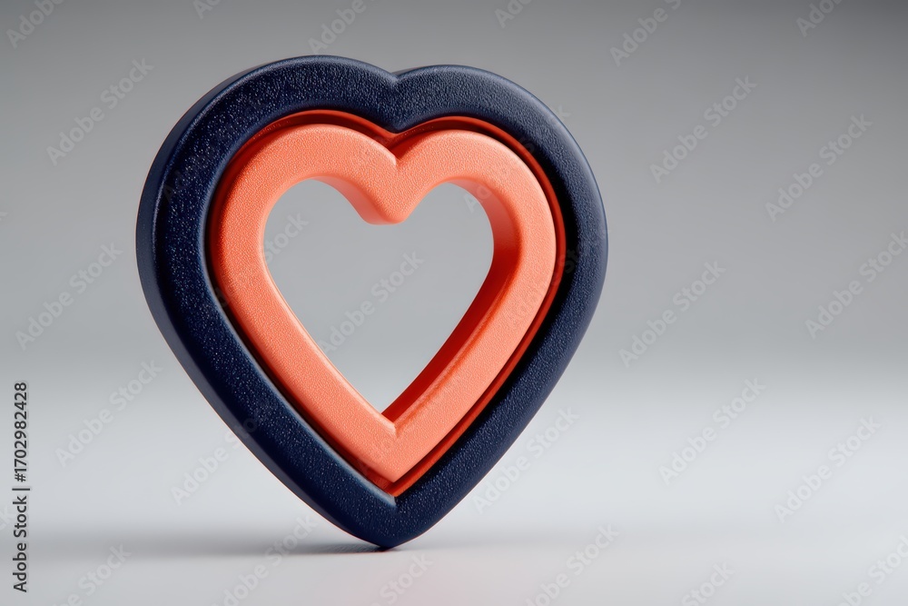 Poster captivating heart-shaped design emphasizing emotional connection and creativity showcasing intricate