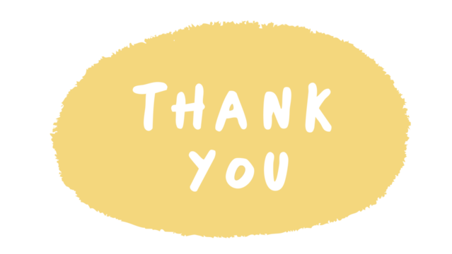 Soft brush thank you text greeting design