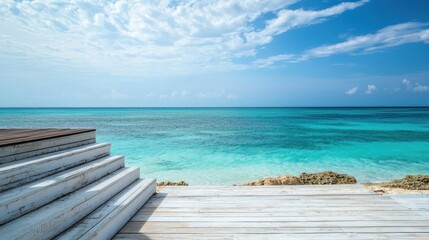 Oceanfront steps