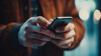 Person using smartphone