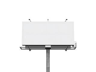 Obraz premium Blank Billboard Sign on Transparent Background 
