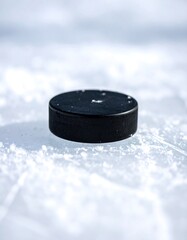 Hockey puck on ice (1)