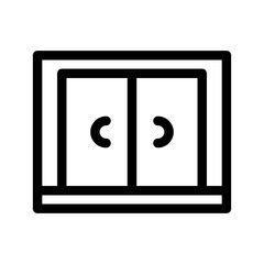 Cupboard Icon Vector Symbol Design Illustration