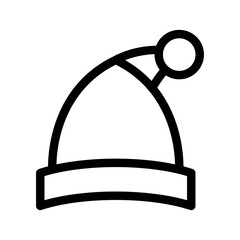 Santa Hat Icon Vector Symbol Design Illustration