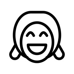Girl Icon Vector Symbol Design Illustration