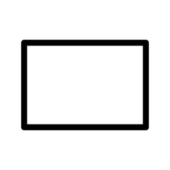 Rectangle Icon Vector Symbol Design Illustration