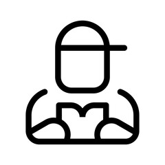 Obraz premium Reader Icon Vector Symbol Design Illustration