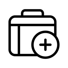 First Aid Kit Icon Vector Symbol Design Illustration