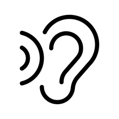 Hear Icon Vector Symbol Design Illustration