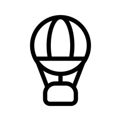 Hot Air Balloon Icon Vector Symbol Design Illustration