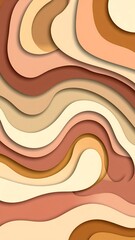 Abstract layered wavy shapes