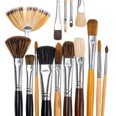 Fototapeta premium Artist paintbrushes in variety