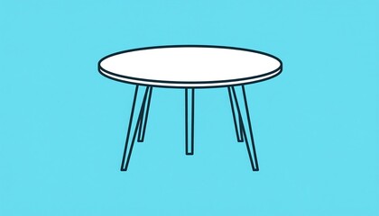 Simple round table graphic