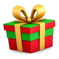 vector of chrismas gift with yellow ribbon