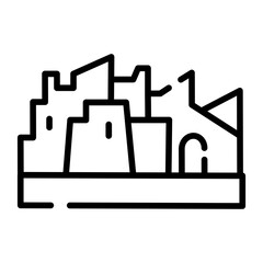 Historical Fort or Old City Arabic Culture