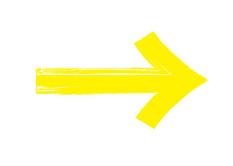 Brush hand drawn grunge thick arrows