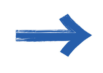 Brush hand drawn grunge thick arrows