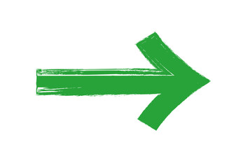 Brush hand drawn grunge thick arrows