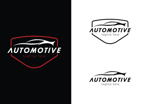Majestic logo design representing a luxury auto dealership, showcasing sleek lines and elegance. Perfect for premium car brands highlighting opulence and sophistication.