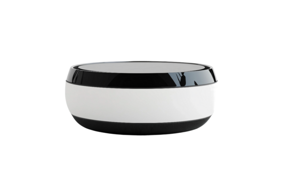 Advanced AI-powered virtual assistant device for smart home and digital management isolated on transparent background PNG