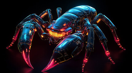 3d render of a human hand holding a lobster