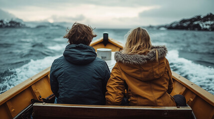 young couple on the beach