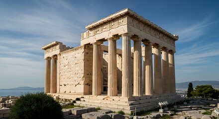 Fototapeta premium Ancient Greek Temple Acropolis Athens Architecture.