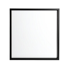 Blank white whiteboard with black frame and marker