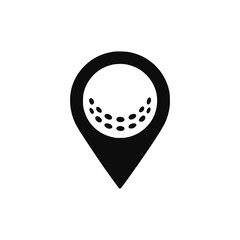 golf point sport logo vector illustration template design