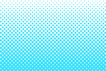 水色のグラデーションドットパターン背景素材 ポップでかわいいデザイン