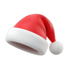 Classic Red Santa Hat with White Fur Trim — Festive Holiday Cap

