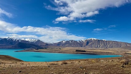lake and mountains