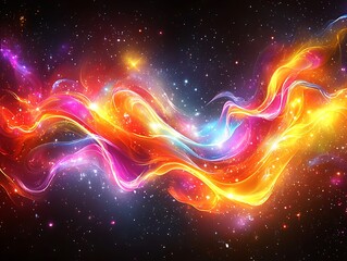 Fototapeta premium Cosmic Energy Flow for Stellar Nebula.