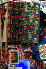 Fototapeta premium Chalinas mexicanas artesanales diseños coloridos