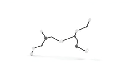 Naklejka premium 3D image of Propazine skeletal formula - molecular chemical structure of Herbicide isolated on white background