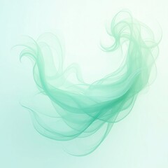 Elegant Green Abstract Flow Lines &ndash; Minimal Wave Background Design