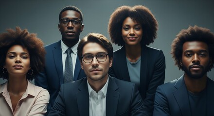 Diverse business team portrait, professional group, corporate headshot, coworkers, colleagues, collaboration, teamwork, success, leadership, management, confident, ambitious, modern business, sty