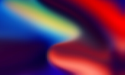 Abstract vibrant color gradient with vertical line texture overlay