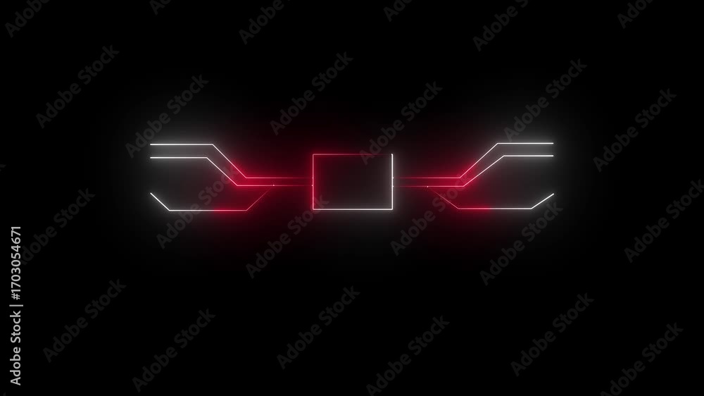 Fototapete animated circuit board technology background futuristic technology concept circuit board using proce
