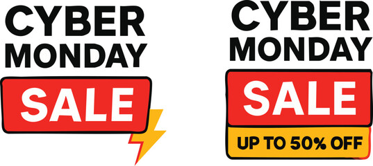 Obraz premium Cyber Monday Sale with Discount Offer.