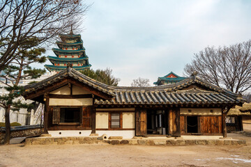 Traditional Hanok House at the National Folk Museum of Korea, Seoul