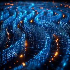 Digital Flow: Network Data Streams.