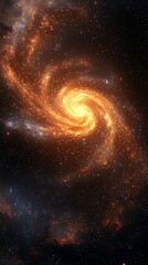 Cosmic Spiral Galaxy Swirling.