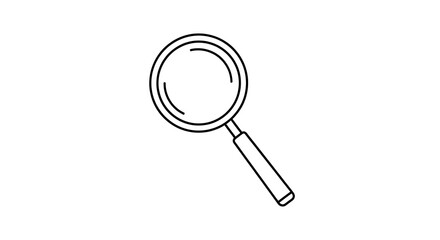 magnifying glass isolated on white